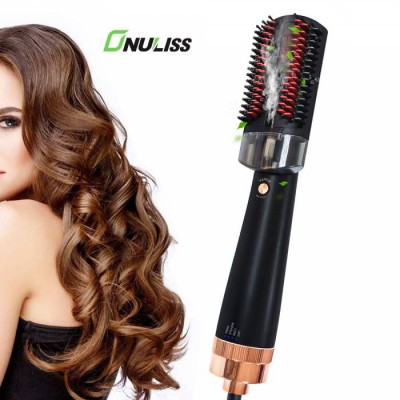 New Technology 1000w Infrared Light Hot Air Comb Blow Hair Dryer Brush Steam Hair Straightener