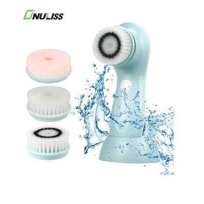 Mini Electric Silicone Face Brush Massager Cepillo Facial Beautiful Silicone Facial Cleansing Brush